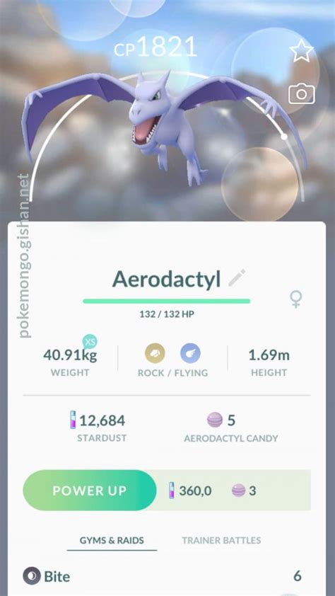 aerodactyl pokémon go